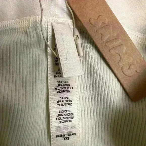 SKIMS COTTON RIB MID RISE BRIEF IN BONE SIZE XXS - Picture 10 of 11